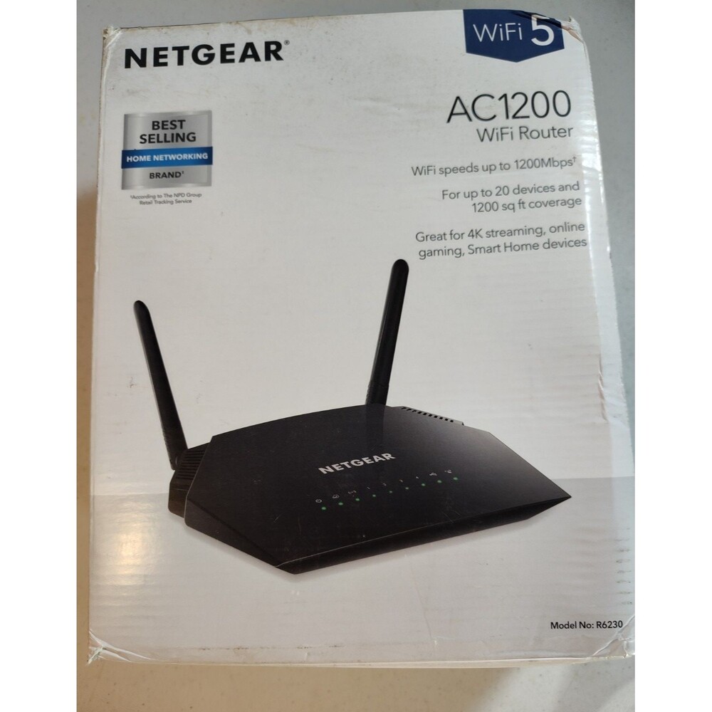NETGEAR Wi-Fi 5 Router (R6230) 4 Ports AC1200 Dual Bnd Wireless Spd 1200 Mbps979